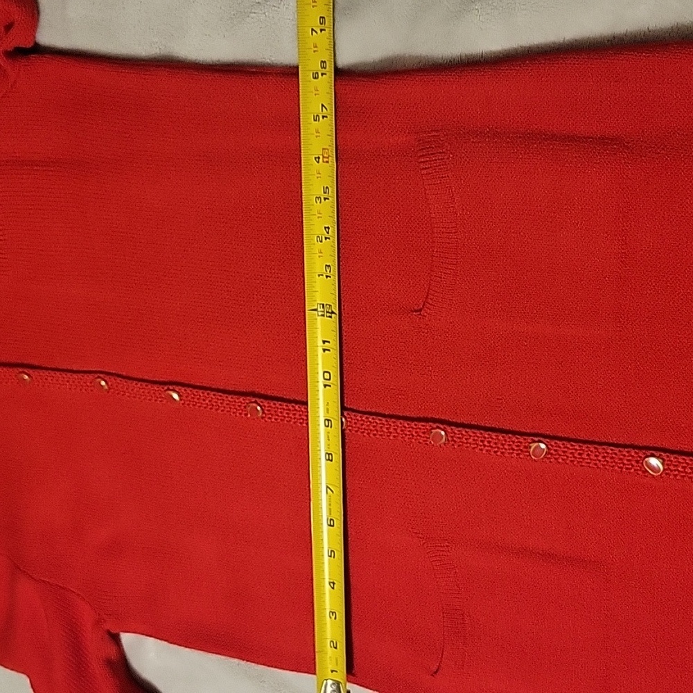 St John Marie Gray Red Wool Dress Large (see measurements) - Picture 7 of 12